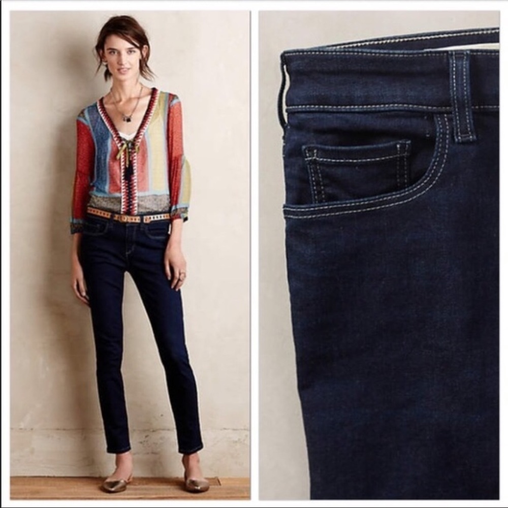 Anthropologie | Pilcro Serif Dark Wash Denim Jeans